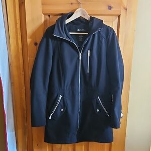 Calvin Klein Black Zip-Up Hooded Jacket